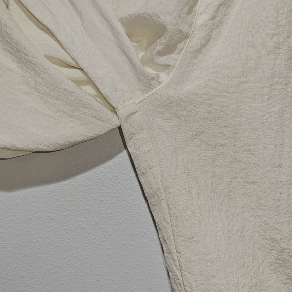 Vintage 90s Parachute Pants Large White Windbreaker Lightweight - Picture 9 of 13